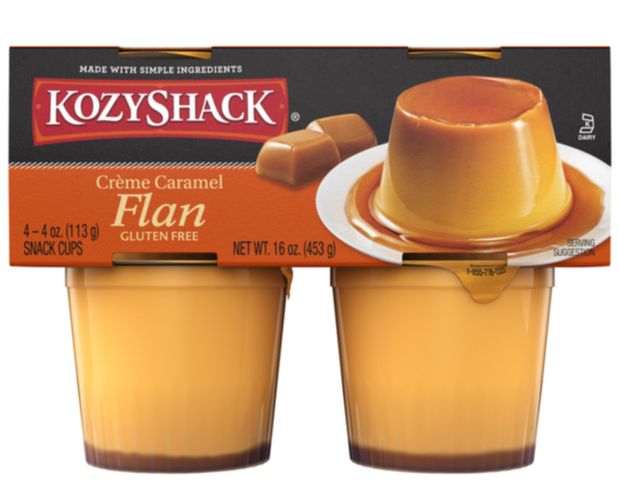 Kozy Shack Flan Snack Cups - 4 CT